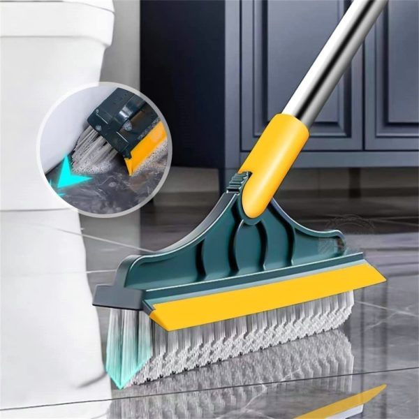 Never Dull Metal Polish Multifunctional Cleaning Brush Kitchen Bathroom  Silicone Cleaning Brush Countertop Floor Window Brush Brush Scraper Brush  Gray